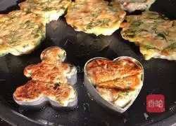 Chicken and vegetable pancake recipe 8