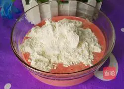 Watermelon milk pancakes (heart-shaped) recipe illustration 8