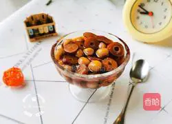 Illustration of how to make sweet red date and double-color dumpling soup 12