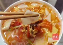 Illustration of how to make tomato noodle soup 13