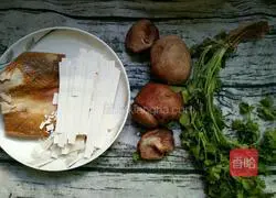 Illustration of how to make coriander duck noodles 1