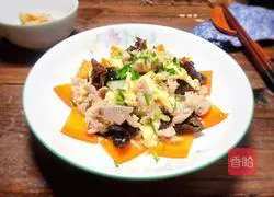 Vinegar juice Illustration of how to make Mushu Pork 16