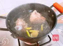 Illustration of how to make stick bone yam soup 6