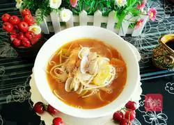 Illustration of how to make seafood noodles 9