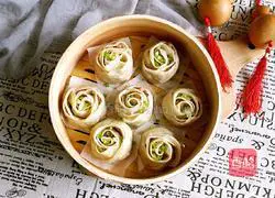 Illustration of how to make rose steamed dumplings 16