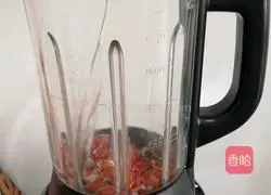 Illustration of how to make red bean paste and milk 3