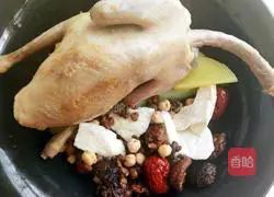 Yam, Mushroom and Pigeon Soup Recipe Illustration 2