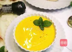Illustration of how to make Western-style cream pumpkin soup 11