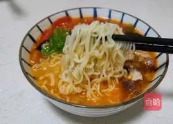 Illustration of how to make tomato noodles 9