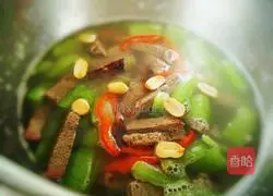 Luffa and Pork Liver Soup Recipe for Weight Loss Illustration 9