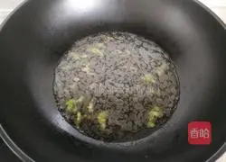 Illustration of how to make shrimp and spinach noodles 7