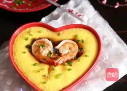 Illustration of how to make steamed egg custard with shrimps 9