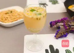 Illustration of how to make passion fruit yogurt drink 6