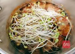 Bigfoot Bean Sprouts Beef Tendon Illustration of how to make soup 16