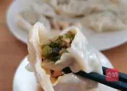 Illustration of how to make fennel and pork dumplings 16