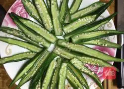 Illustration of how to make cold okra 6