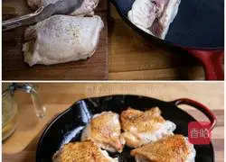 Illustration of lemon cabbage and chicken dish 1