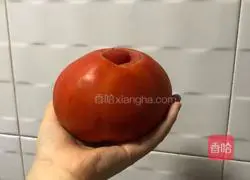 Illustration of how to make snow mountain tomatoes 1