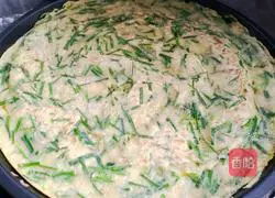 Chive Pancakes -Illustration of how to make magical flour 7