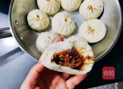 Illustration of how to make radish and meat buns 15