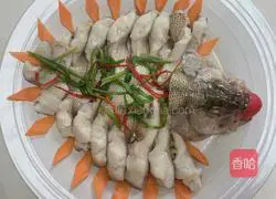 Illustration of steamed seabass 10