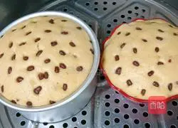 Illustration of how to make honey bean cake 12