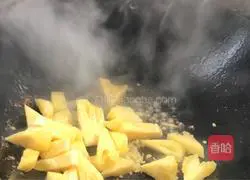 Illustration of how to make fried chicken with pineapple 10