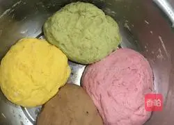 Illustration of how to make colorful steamed buns 5