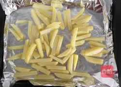 Illustration of how to make baked French fries 6