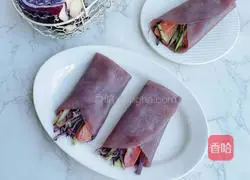 Illustration of how to make vegetable rolls 9