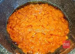 Selected Tomato Braised Pork Illustration of how to make sauce pasta 7