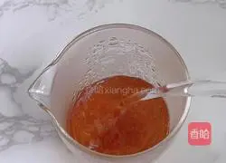Illustration of how to make oolong tea jelly with milk 2