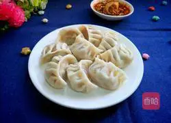 Illustration of how to make dumplings stuffed with sophora flower stuffing 1