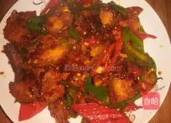 Illustration of the recipe of twice-cooked pork with hot pepper 11