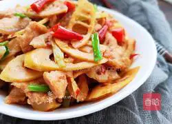 Illustration of how to make pickled peppers and spring bamboo shoots 13