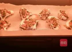 Illustration of grilled oysters with garlic, lemon and green pepper 17