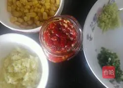 Illustration of how to make corn and pepper fish fillets 2