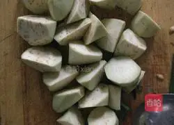 Illustration of how to cook chicken wings and eggplant stewed 1