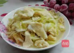 Illustration of how to make fried eggs with chives 6