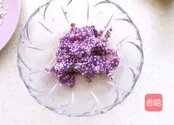 Purple Illustration of how to make potato pearl meatballs 4