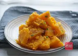 Salted egg yolk Illustration of how to make pumpkin 5