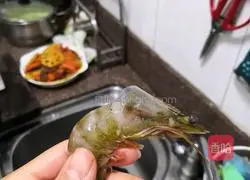 Illustration of braised shrimp 1