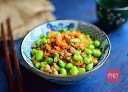 Minced meat Illustration of how to make fried edamame 10