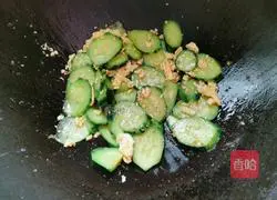 How to make cucumber, ham and scrambled eggs Illustration 5