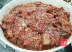 Illustration of how to make steamed pork with rice flour 8