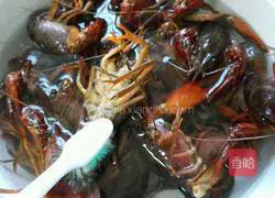 Illustration of how to make garlic crayfish 1