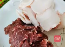 Carrot, King oyster mushroom and fried meat Practice illustration 2