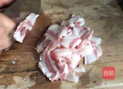 Illustration of how to make fried pumpkin with pork belly 5