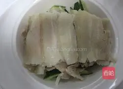 Illustration of how to make garlic white meat 12