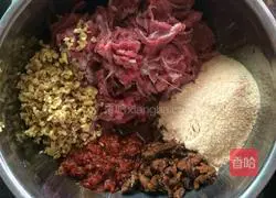 Illustration of how to make steamed beef 1